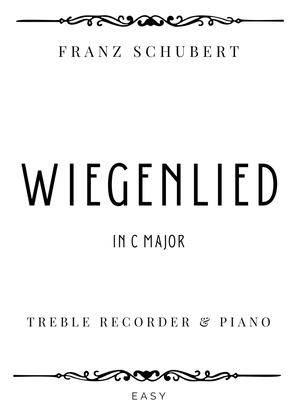 Schubert - Wiegenlied (Cradle Song) in C Major - Easy