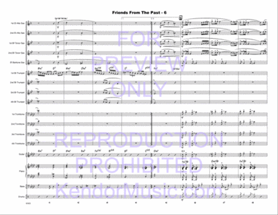 Friends From The Past Jazz Ensemble scores gallery preview page 7