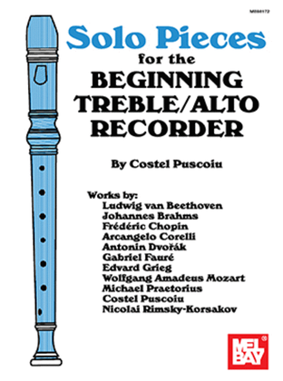 Book cover for Solo Pieces for the Beginning Treble/Alto Recorder
