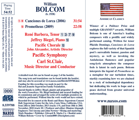 Bolcom: Canciones de Lorca - Prometheus image number null
