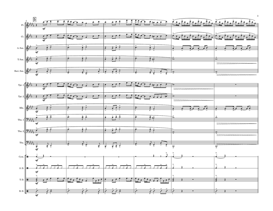 The Unforgiven Marching Band scores gallery preview page 3