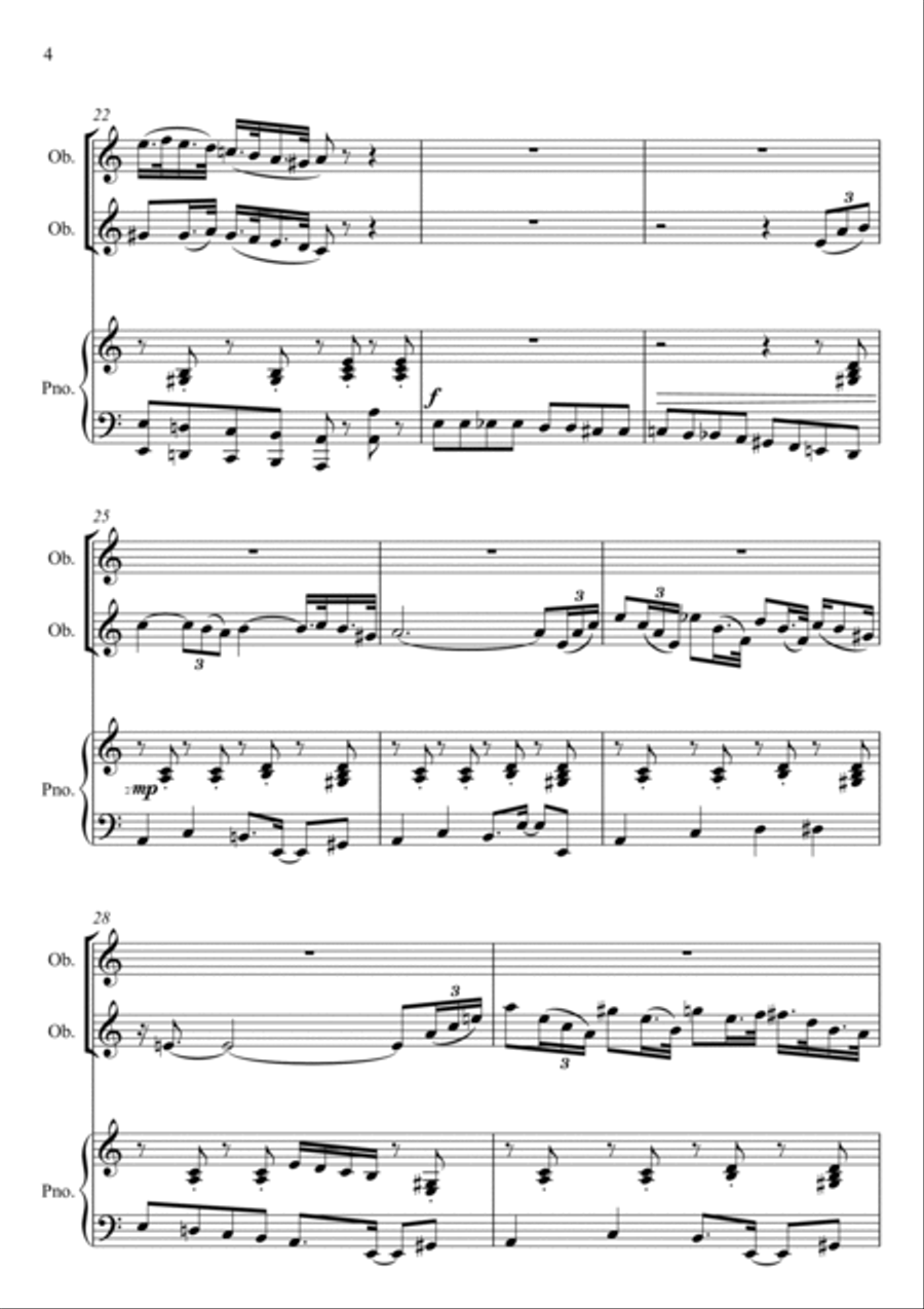 Jazz in Paris Woodwind Duet scores gallery preview page 4