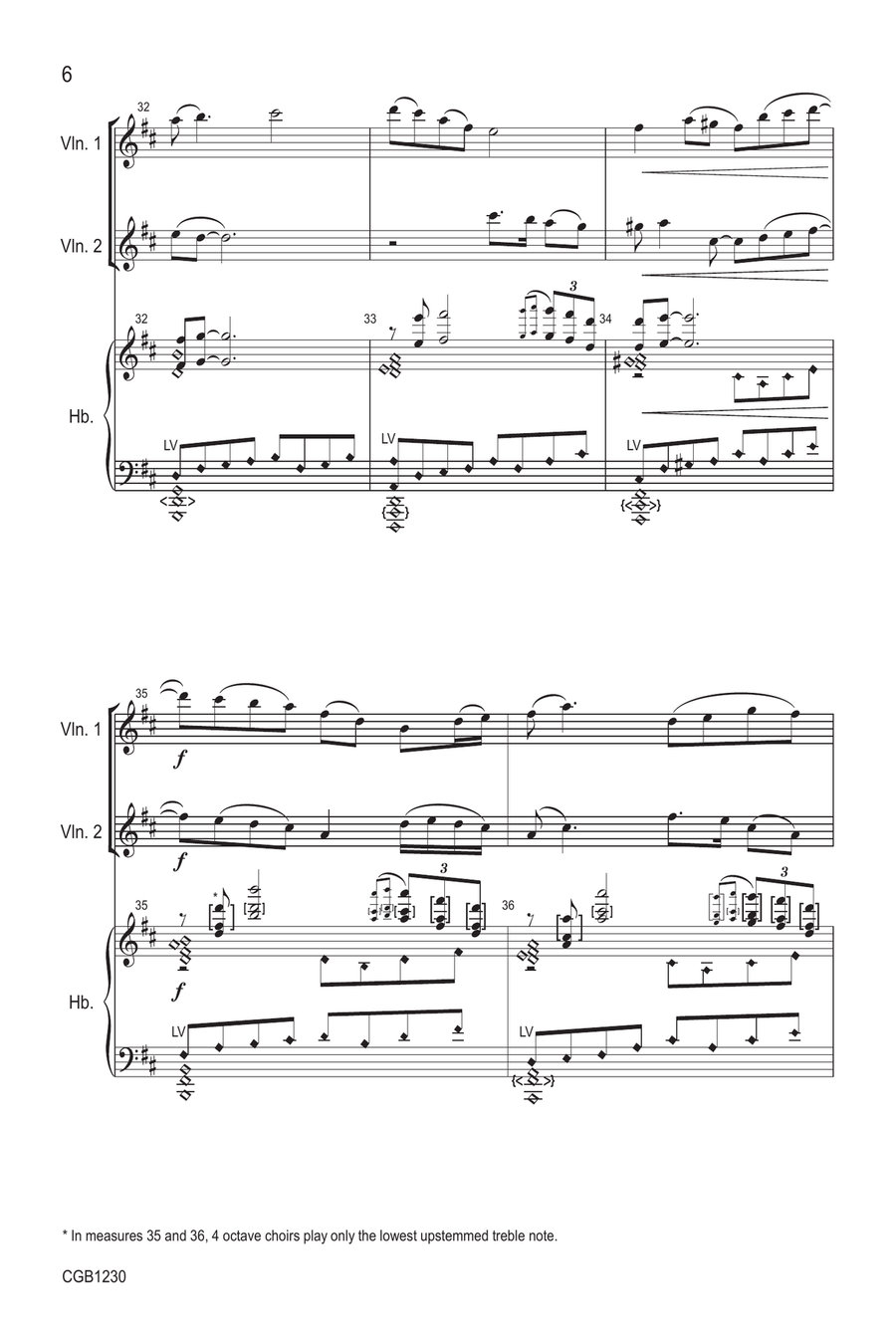 Lumen Fidei - Conductor's Score Handbell Choir scores gallery preview page 6