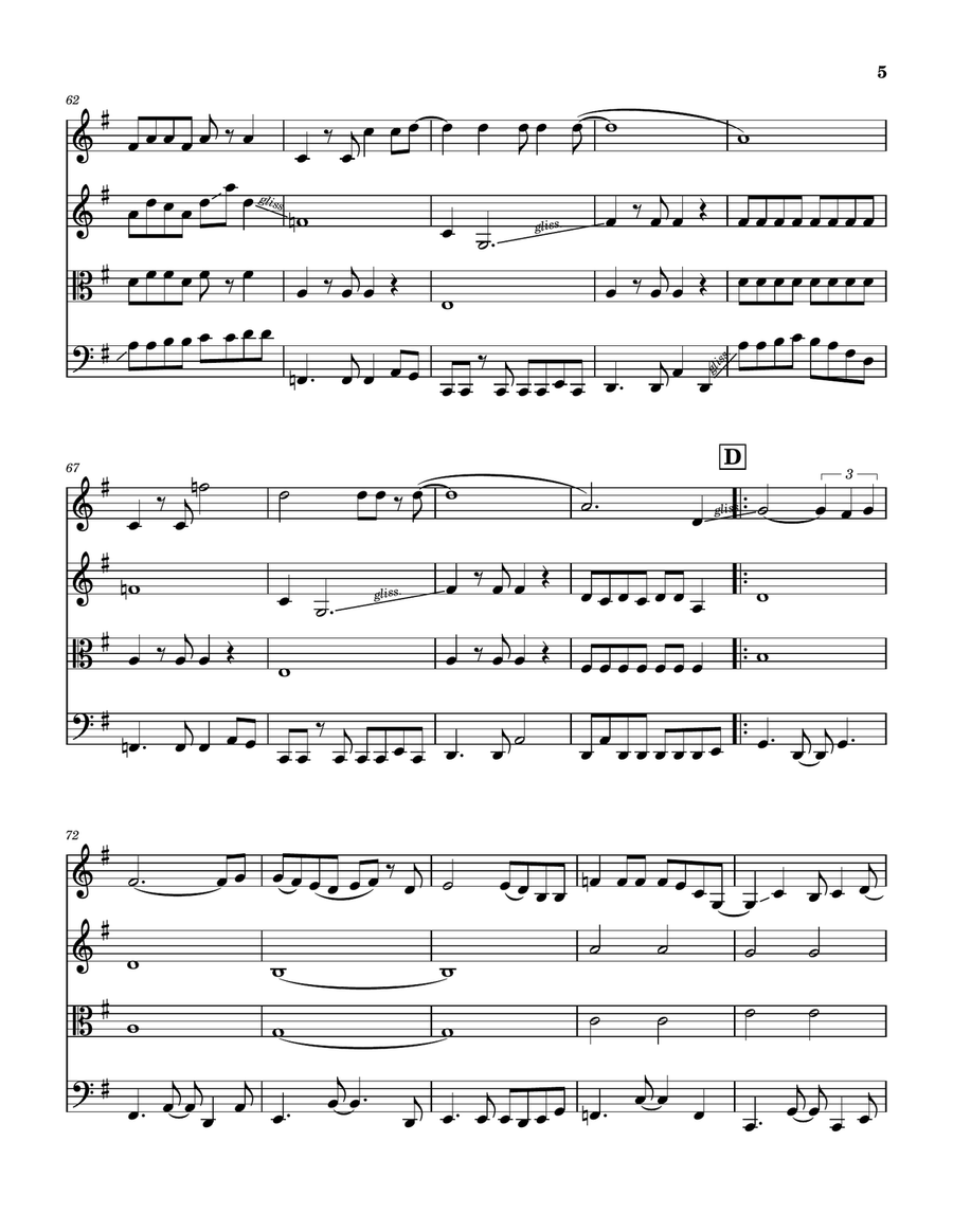 Free Bird String Quartet scores gallery preview page 6