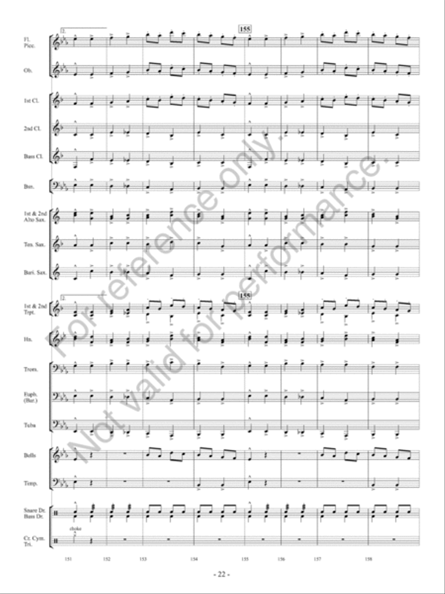 Orpheus Concert Band scores gallery preview page 23