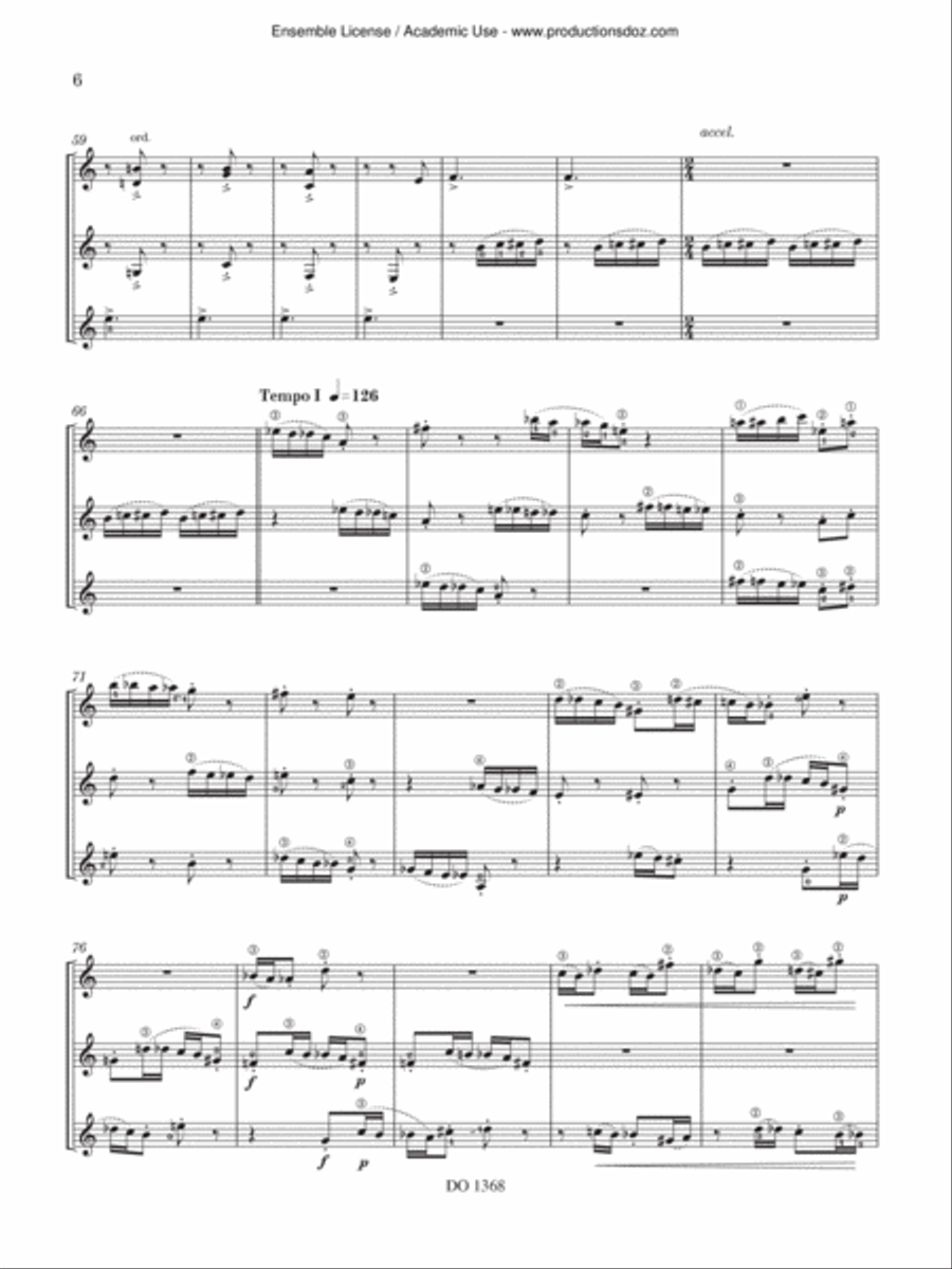 Variations on a theme of Nikita Koshkin, Op. 120 Guitar Ensemble scores gallery preview page 6