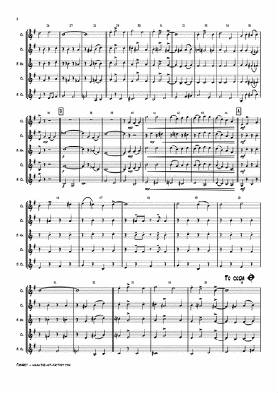 Cabaret Woodwind Ensemble scores gallery preview page 2