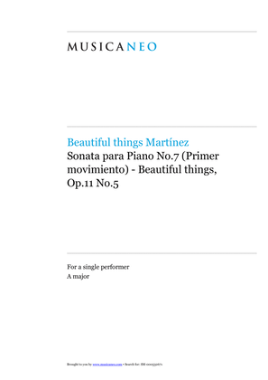 Sonata para Piano No.7 (Primer Movimiento)-Beautiful things Op.11 No.5