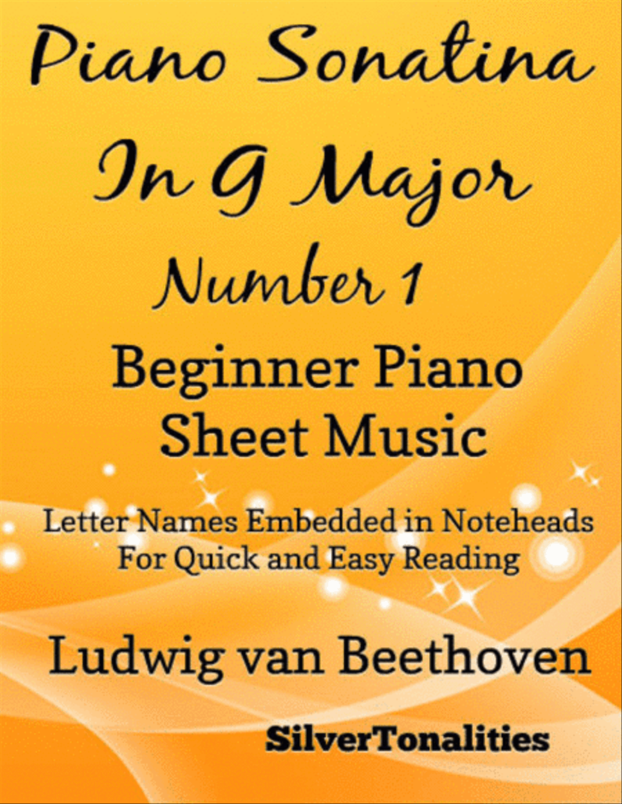 Piano Sonatina in G Major Number 1 1st Mvt Beginner Piano Sheet Music