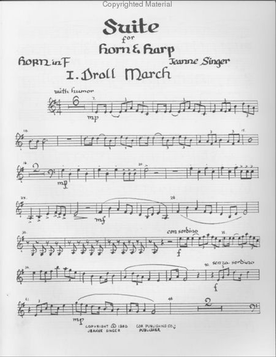 Suite Horn scores gallery preview page 2