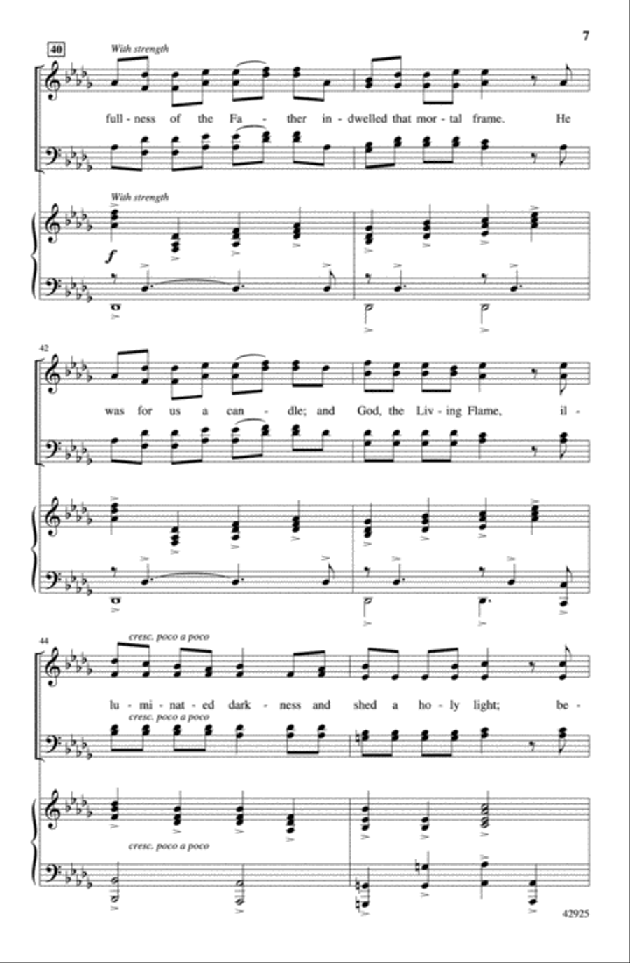 Praise to the Son Praise to the Son 4-Part scores gallery preview page 6