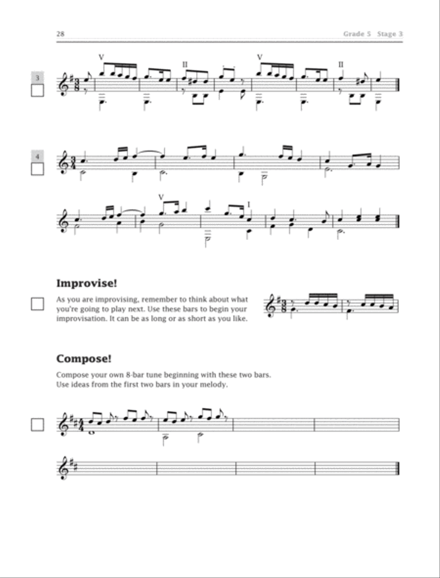 Improve Your Sight-Reading! Guitar, Levels 4--5 Guitar scores gallery preview page 4