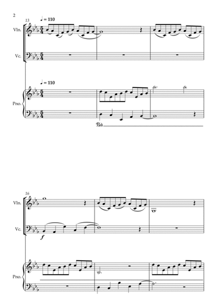 Piano Trio No. 1 C minor 2nd movement image number null