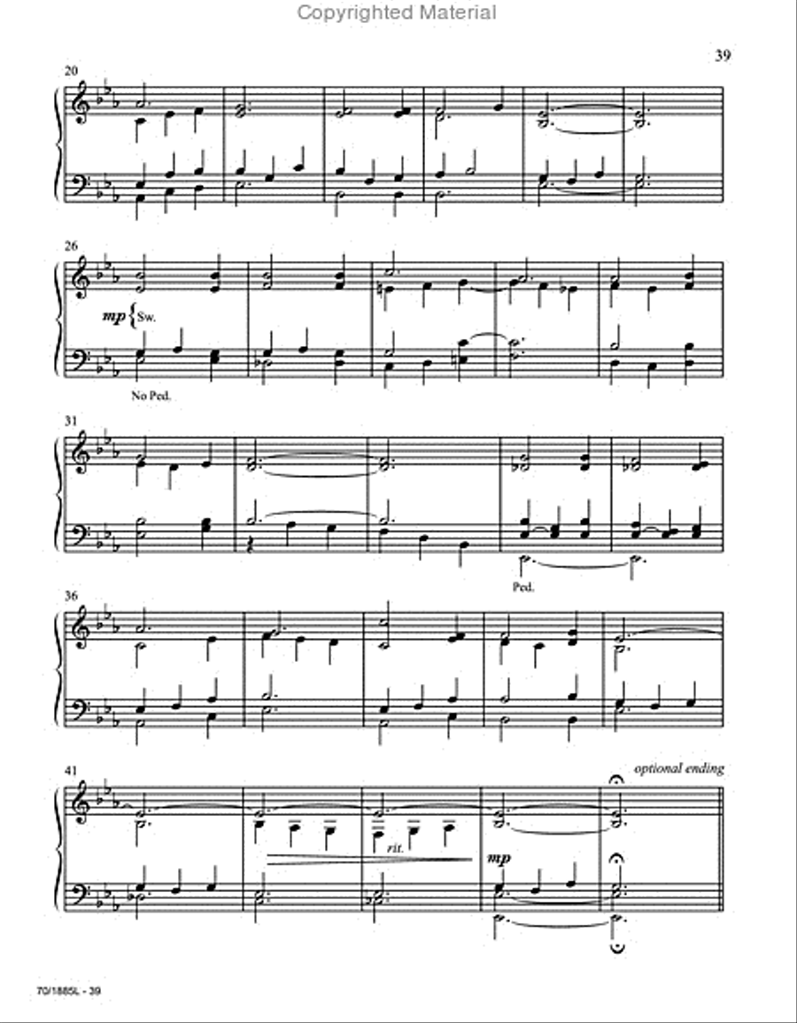 Easy Organ Library, Vol. 56 Organ Solo scores gallery preview page 9