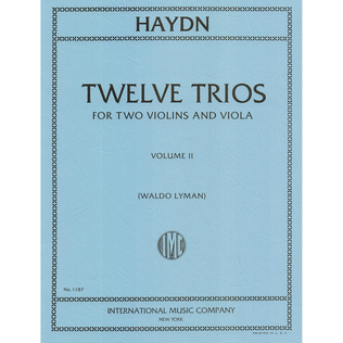Book cover for Twelve Easy Trios Volume II (Hob. Xi, Nos. 39, 37, 38, 35, 34)