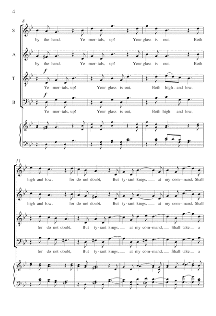 Todtentantz from Suite Remembrance SSATB scores gallery preview page 3