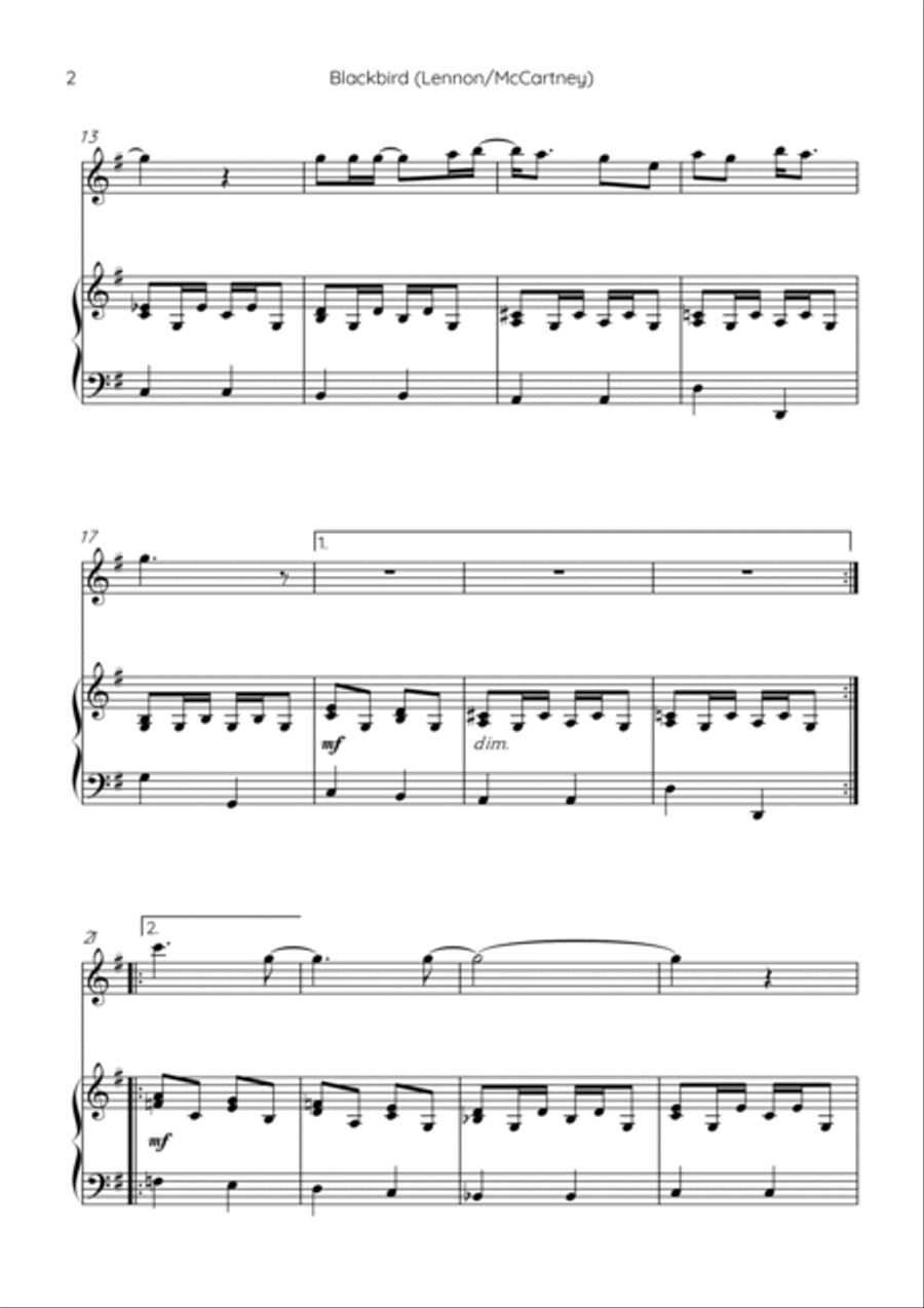 Blackbird Chamber Music scores gallery preview page 2
