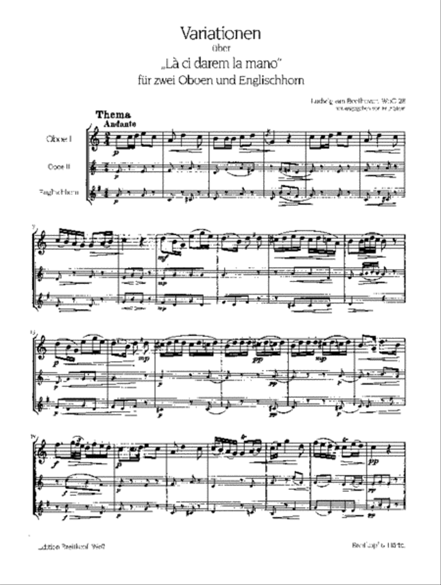 Variations on “Là ci darem la mano” from Mozart’s “Don Giovanni” WoO 28 Score scores gallery preview page 2