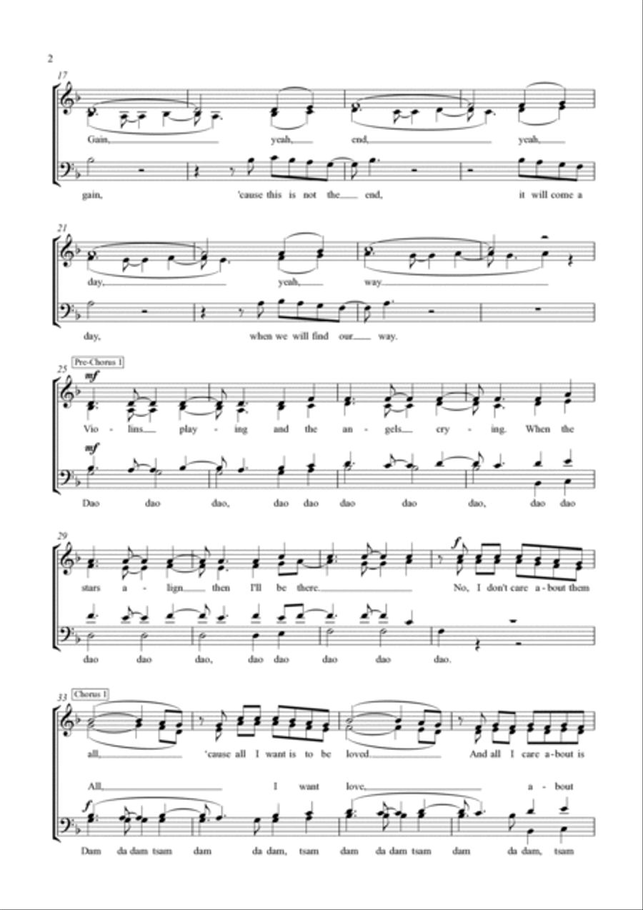 Tattoo 4-Part scores gallery preview page 2