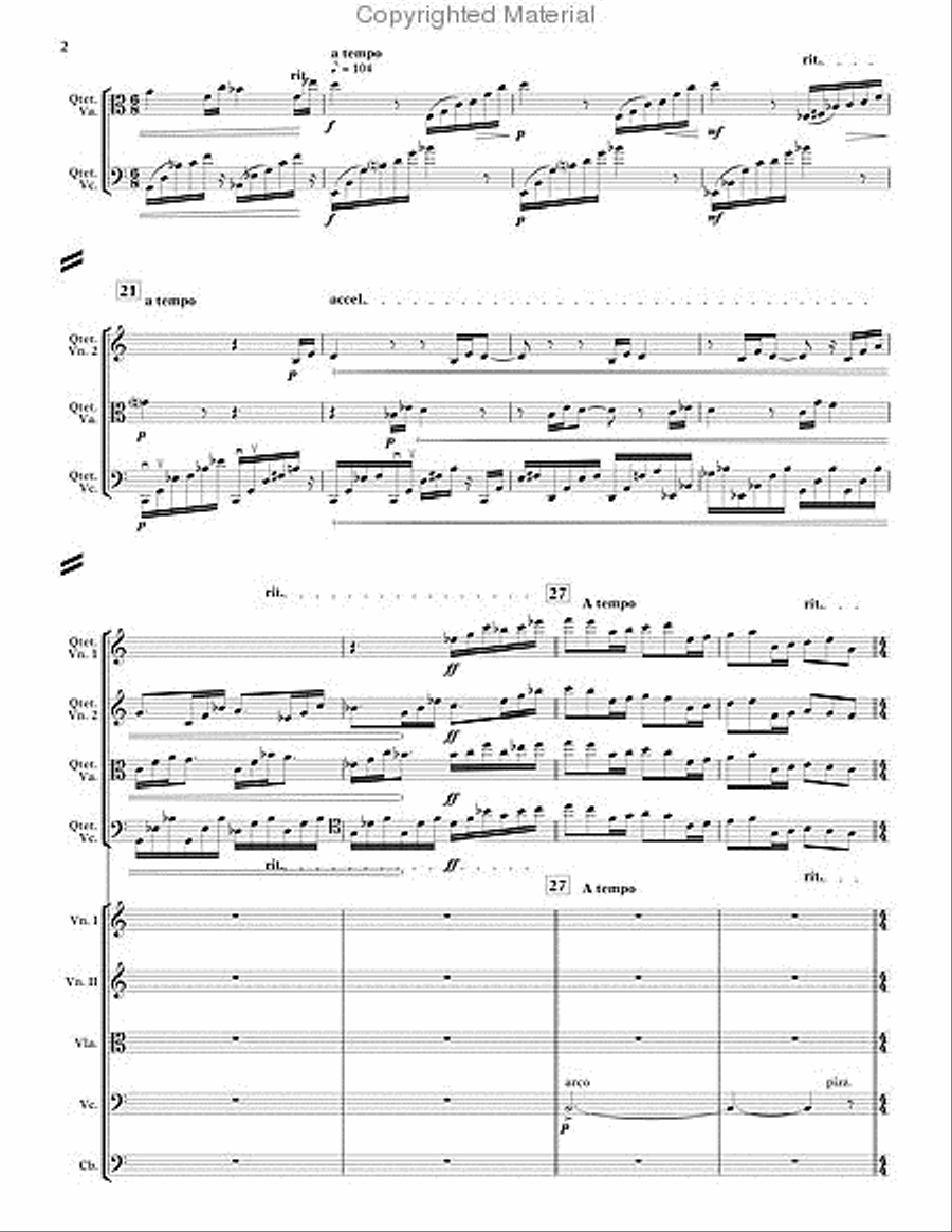 Delights and Dances String Quartet scores gallery preview page 2