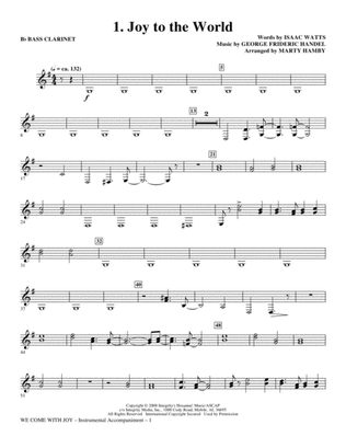 We Come With Joy Orchestration - Bass Clarinet (Sub. Cello)