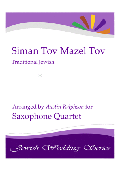 COMPLETE Jewish Wedding Music Pack - sax quartet image number null