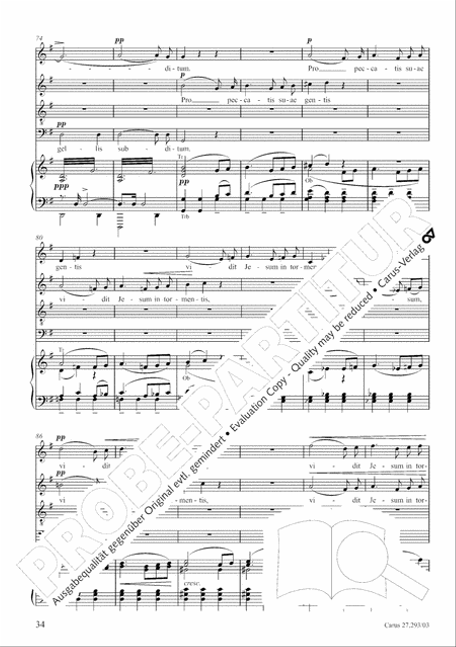 Stabat mater 4-Part scores gallery preview page 41