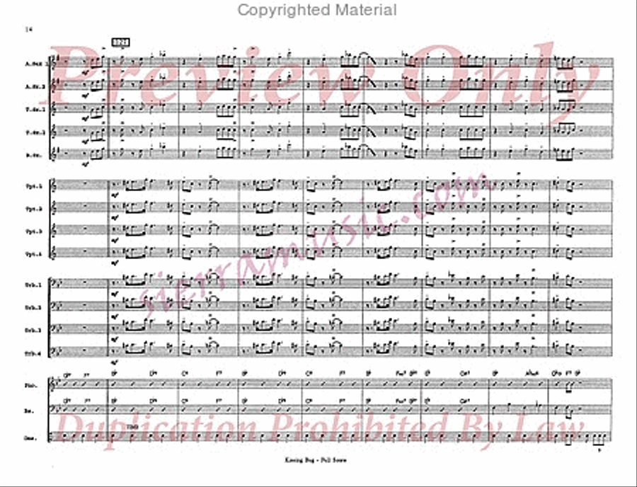 Kissing Bug Big Band scores gallery preview page 15