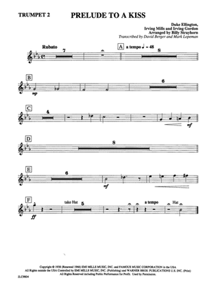 Book cover for Prelude to a Kiss: 2nd B-flat Trumpet