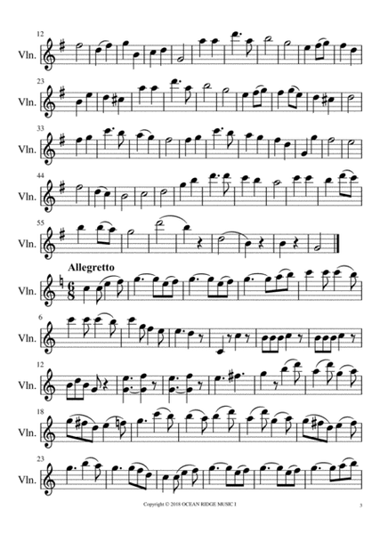 J.Offenbach - Duet op.49 - transcribed for two violins (all 3 movements) image number null