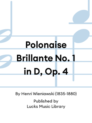 Book cover for Polonaise Brillante No. 1 in D, Op. 4