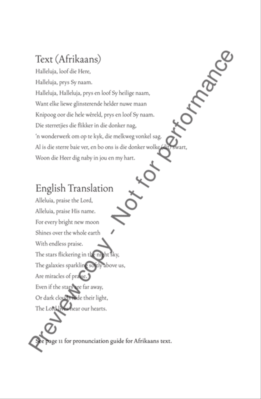 Halleluja, Loof Die Here - SA SA scores gallery preview page 3