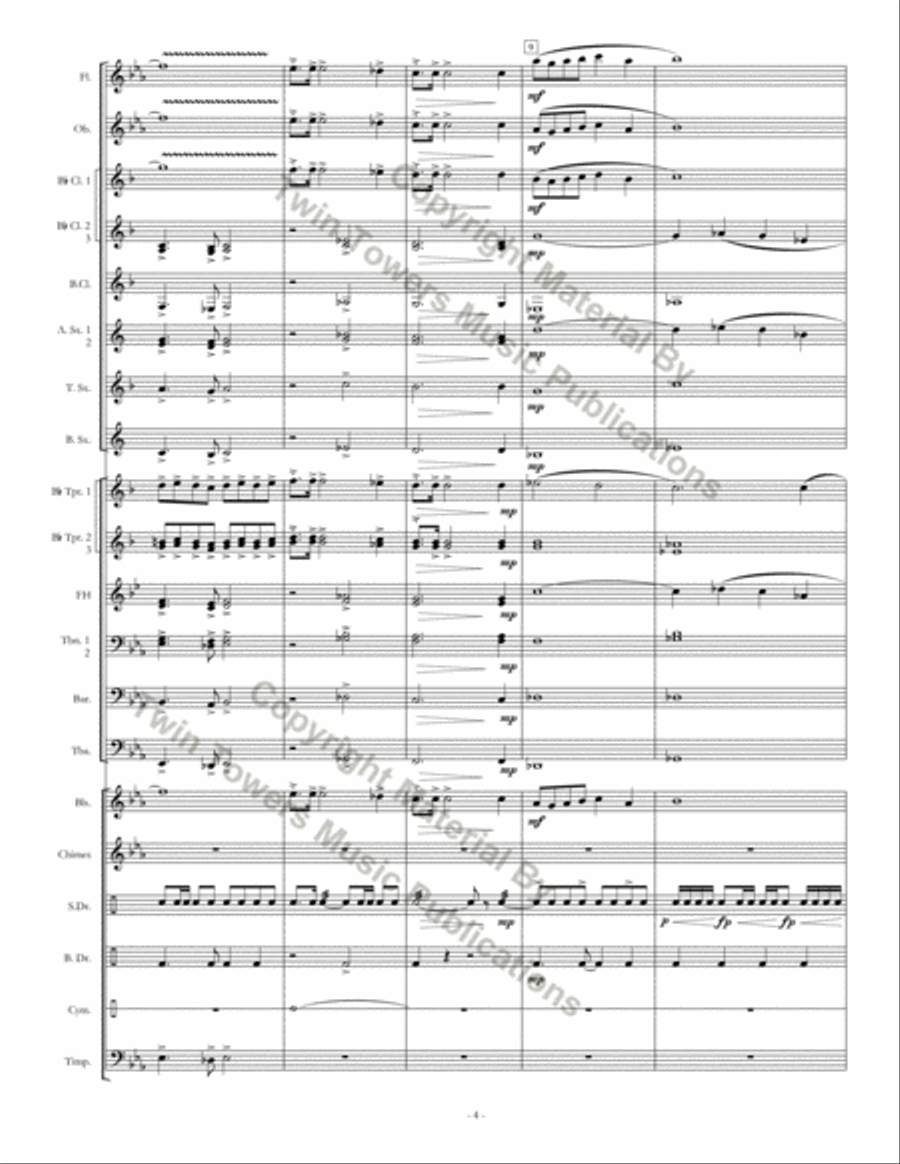 Fanfare for Band Concert Band scores gallery preview page 5