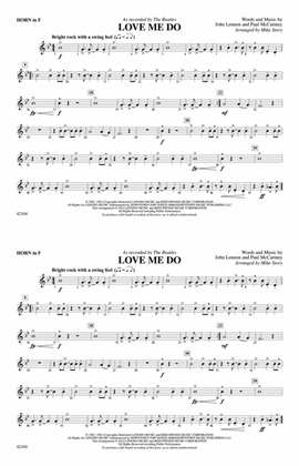 Love Me Do: 1st F Horn