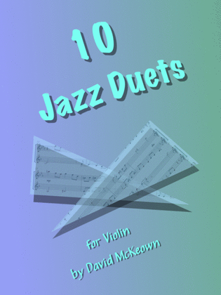 Book cover for 10 Jazz Duets for Violin