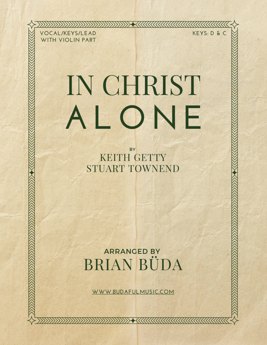 In Christ Alone Piano, Vocal, Guitar scores gallery preview page 1