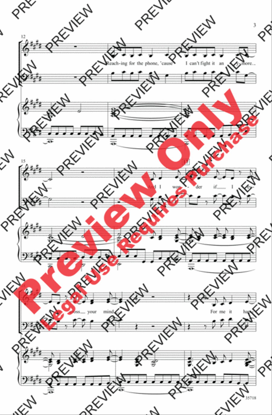 Need You Now Need You Now 3-Part scores gallery preview page 3