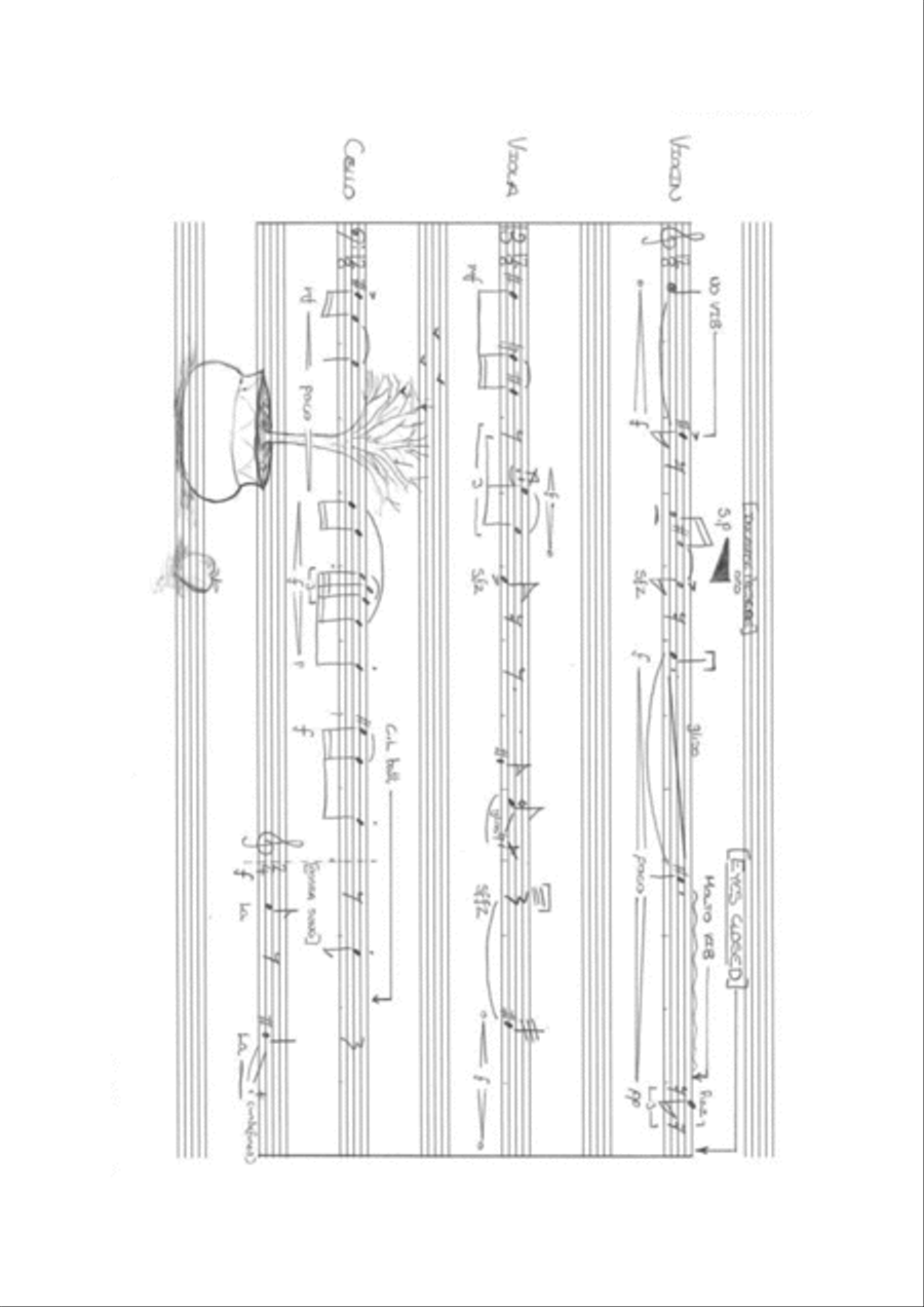 ONEIRIC SKETCHES String Trio scores gallery preview page 1