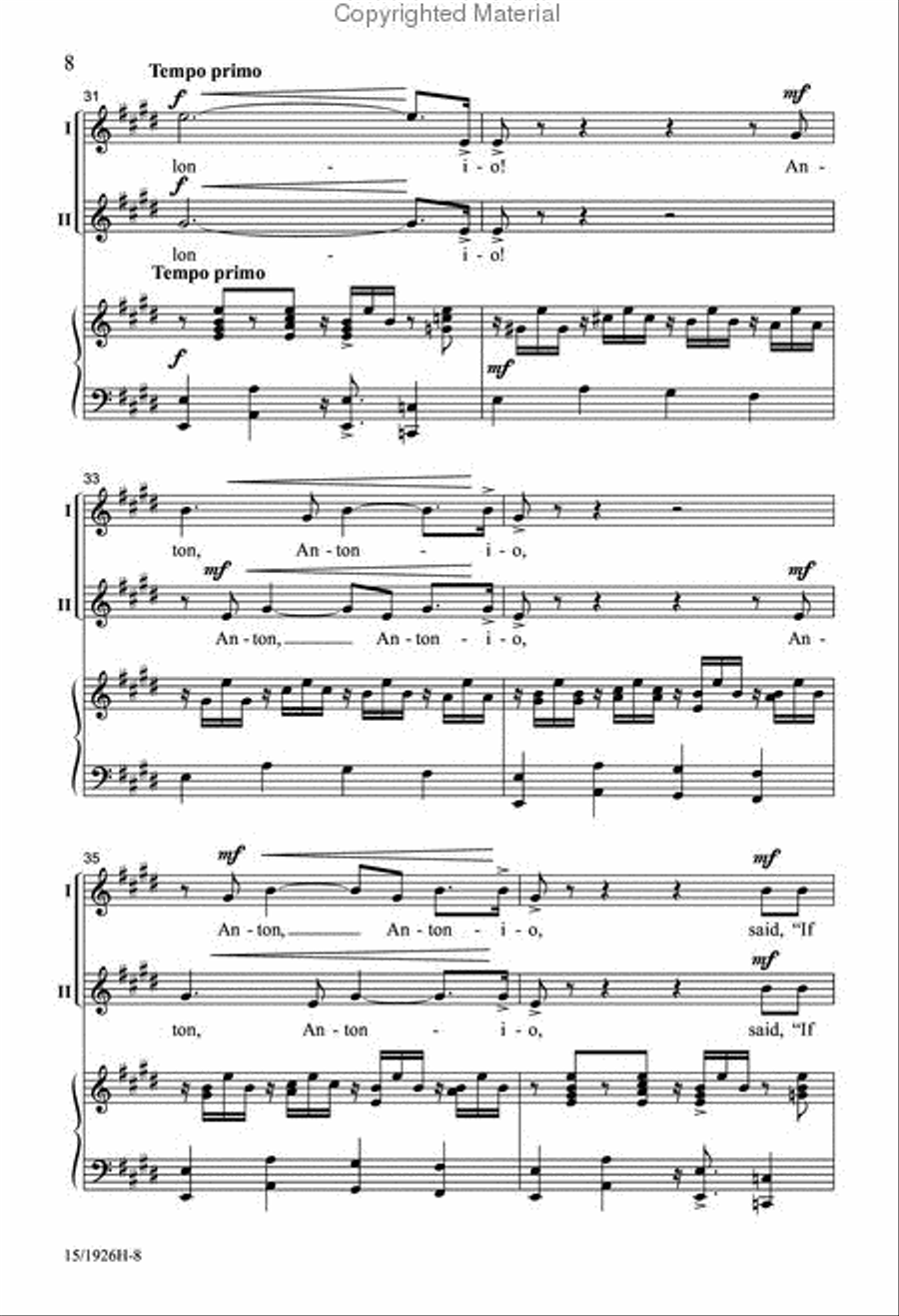 Antonio 2-Part scores gallery preview page 7