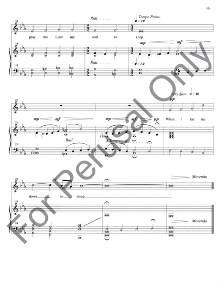 When I Lay Me Down To Sleep Medium Voice scores gallery preview page 4