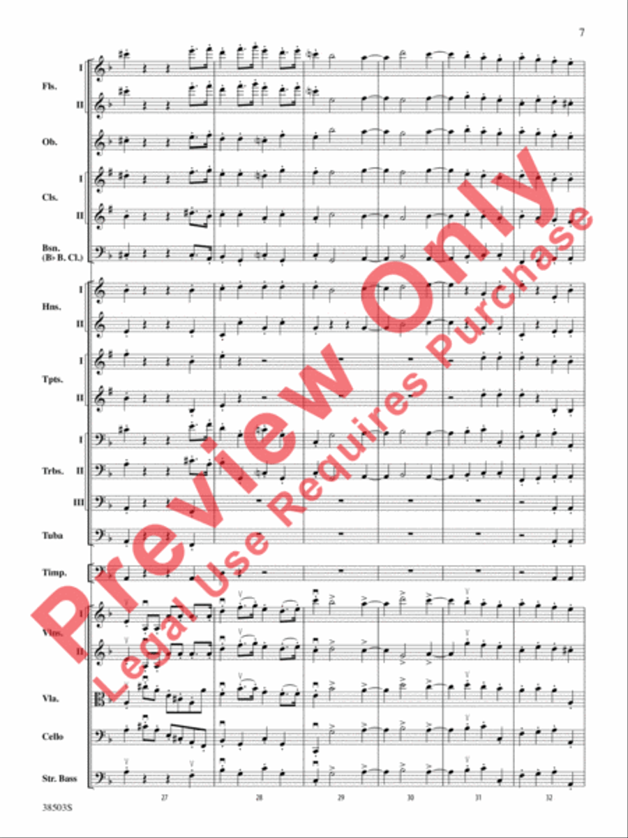 Tragic Overture Full Orchestra scores gallery preview page 8