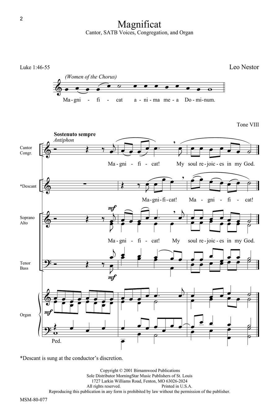 Magnificat 4-Part scores gallery preview page 2
