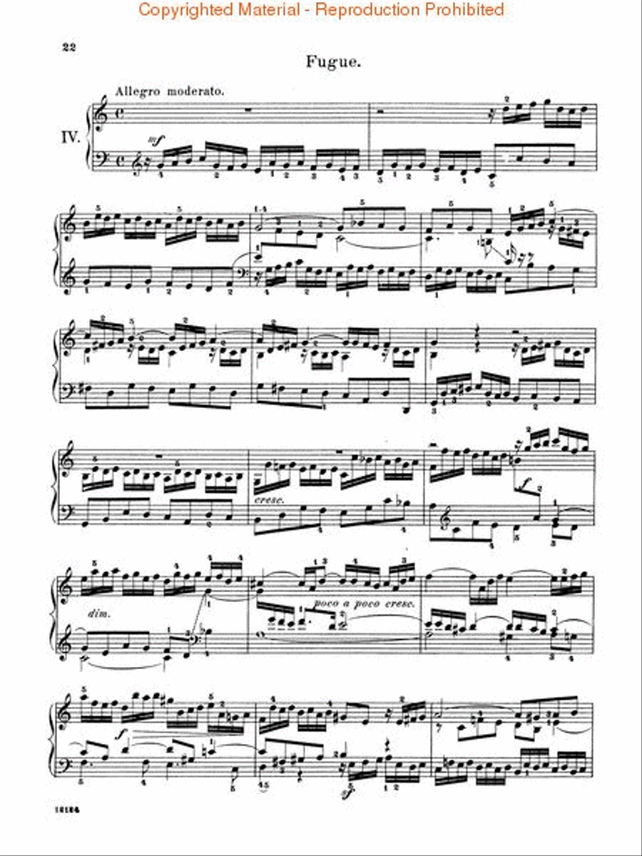 Short Preludes and Fugues Piano Solo scores gallery preview page 4