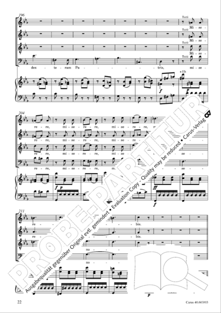 Grosse Orgelsolomesse in Es 4-Part scores gallery preview page 23