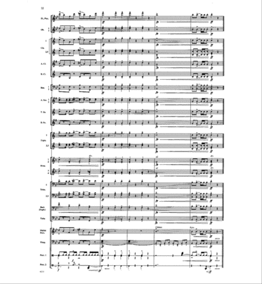 Dawn of a New Day Concert Band scores gallery preview page 31
