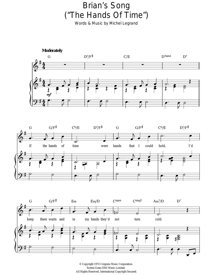 Brian's Song Brian's Song Acoustic Guitar scores gallery preview page 1