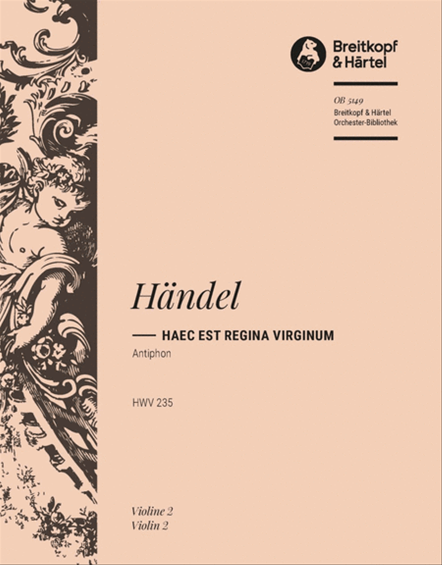 Haec est Regina Virginum HWV 235 Orchestra scores gallery preview page 1