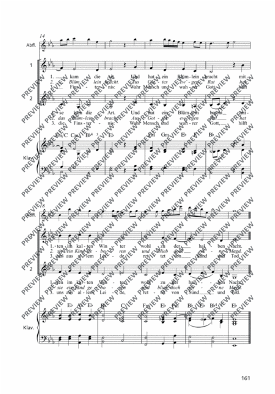 Es ist ein Ros entsprungen 2-Part scores gallery preview page 3