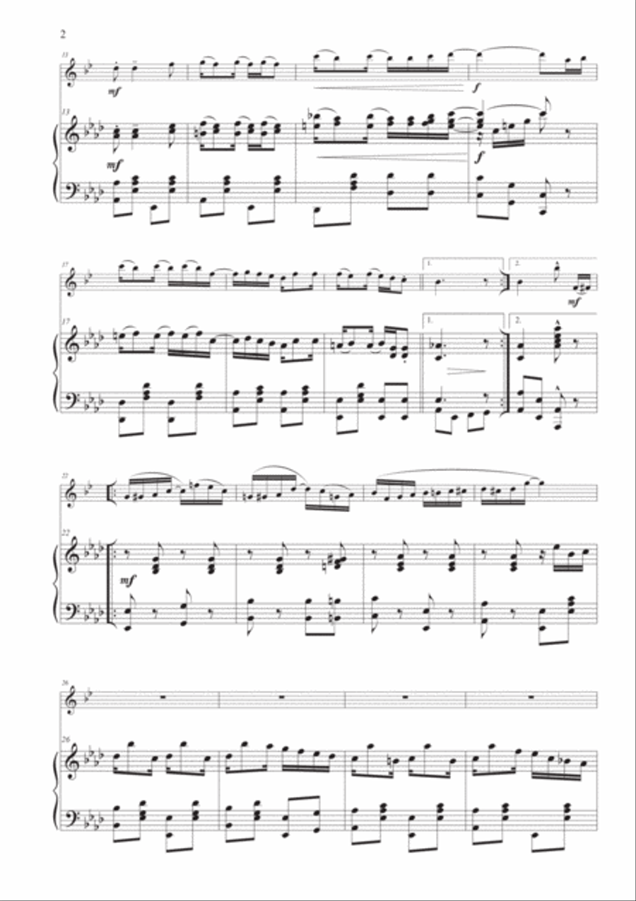 The Easy Winners for Clarinet and Piano Clarinet Solo scores gallery preview page 2