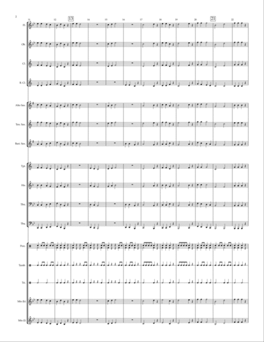 Marching Along - for beginning band Concert Band scores gallery preview page 4